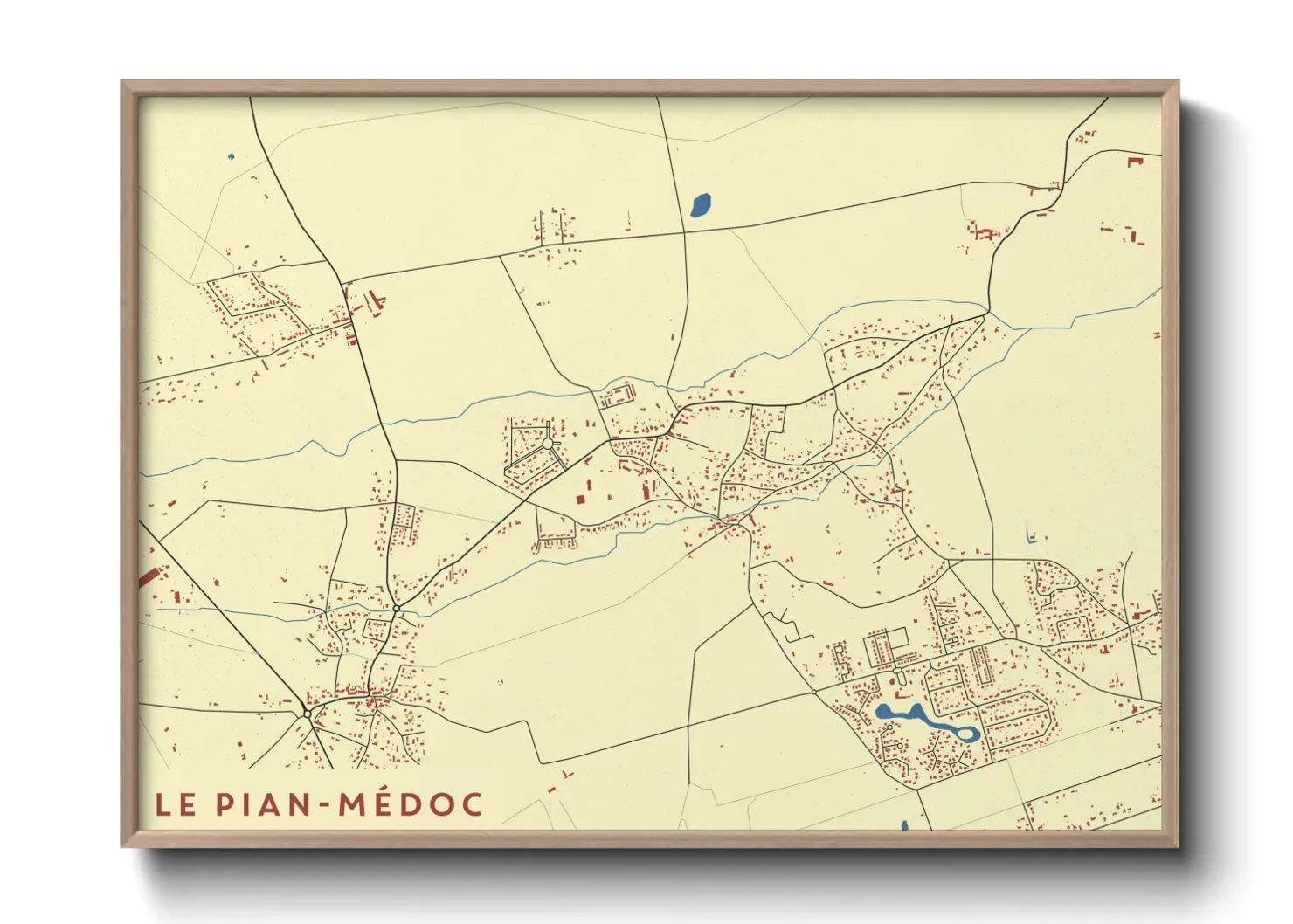 Un poster carteLe Pian-Médoc