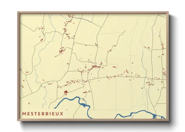 Une affiche de carte sur Mesterrieux