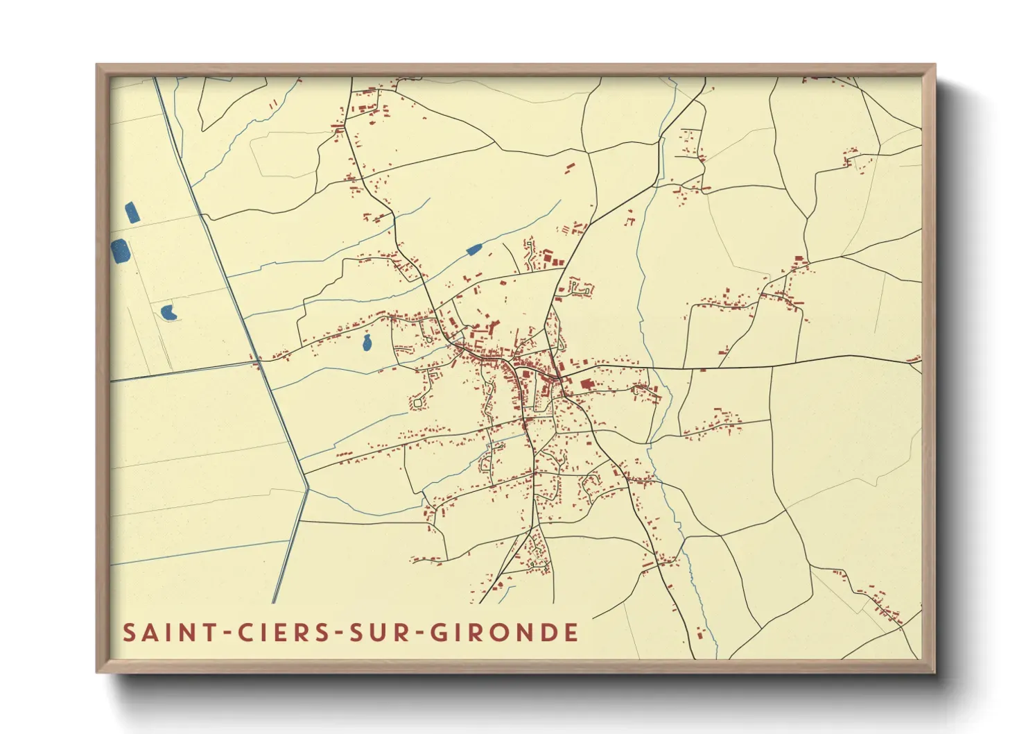 Un poster carteSaint-Ciers-sur-Gironde