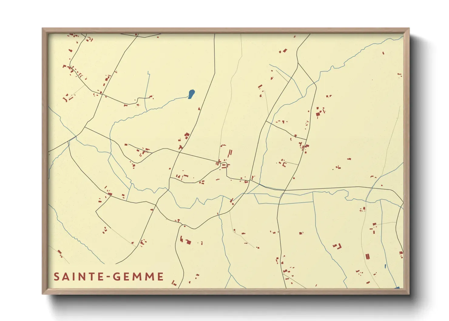 Un poster carteSainte-Gemme