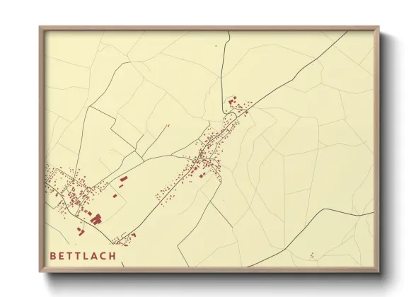 Une affiche de carte sur Bettlach