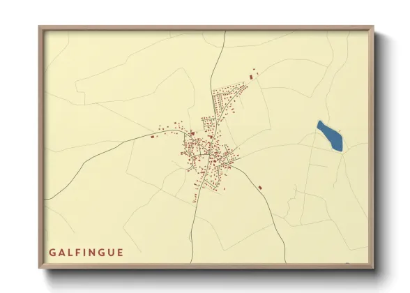 Une affiche de carte sur Galfingue
