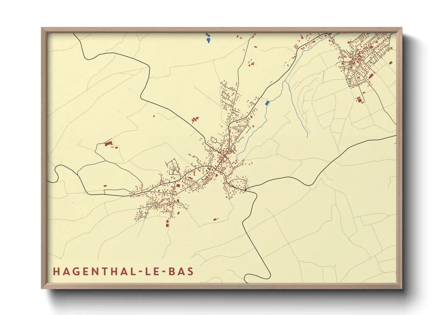 Un poster carteHagenthal-le-Bas