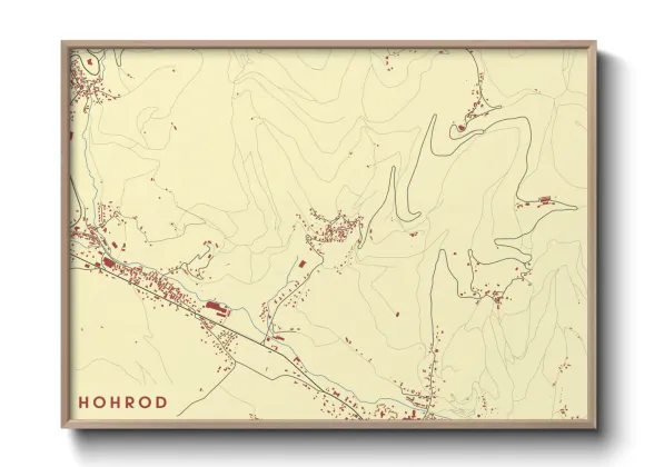Une affiche de carte sur Hohrod