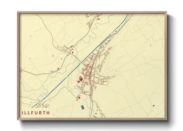 Une affiche de carte sur Illfurth