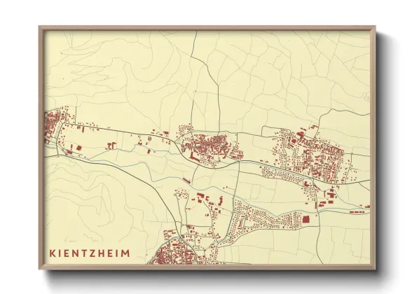 Une affiche de carte sur Kientzheim