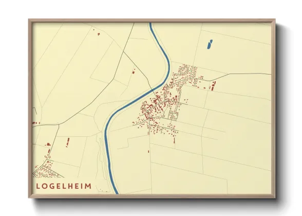 Une affiche de carte sur Logelheim