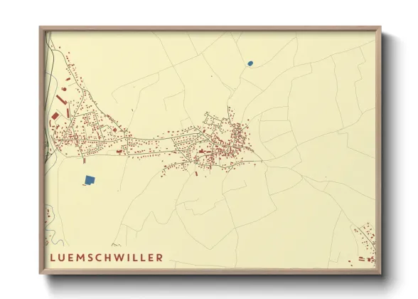 Une affiche de carte sur Luemschwiller