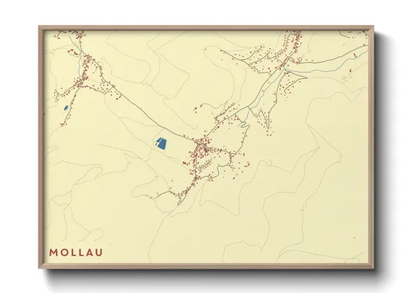 Une affiche de carte sur Mollau