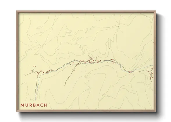 Une affiche de carte sur Murbach