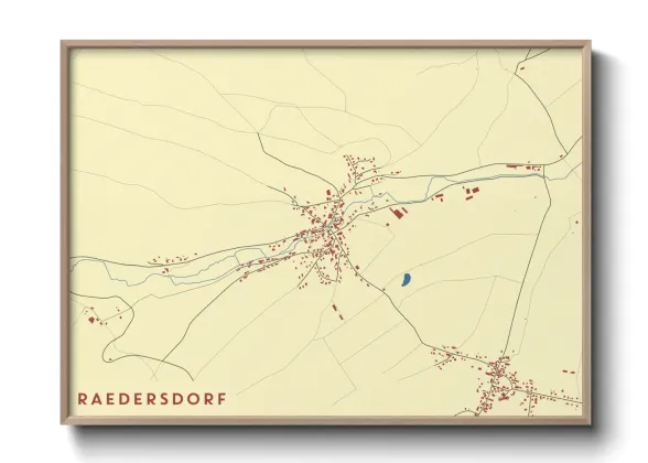 Une affiche de carte sur Raedersdorf