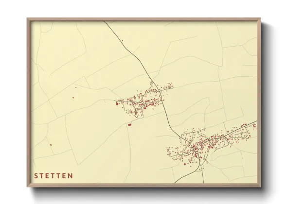 Une affiche de carte sur Stetten