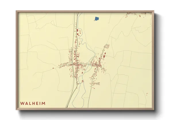 Une affiche de carte sur Walheim