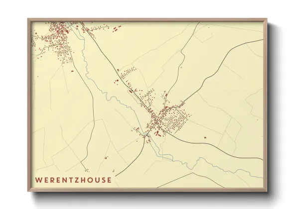 Une affiche de carte sur Werentzhouse