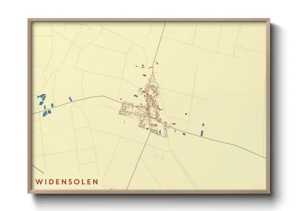 Une affiche de carte sur Widensolen