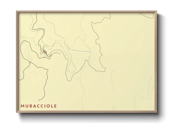 Une affiche de carte sur Muracciole