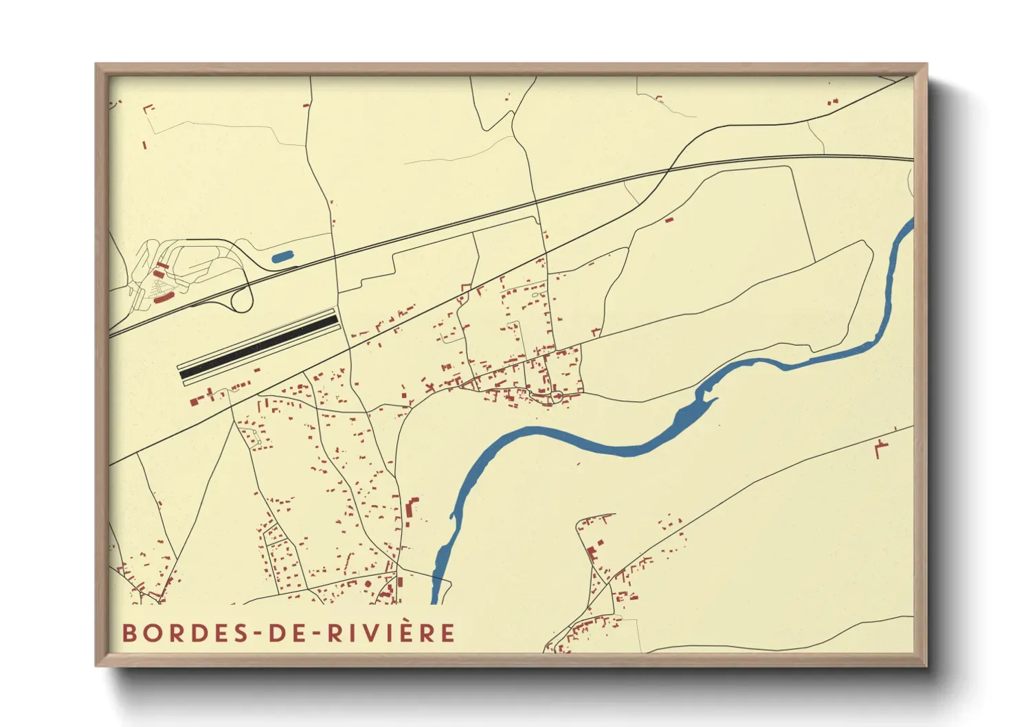 Un poster carteBordes-de-Rivière