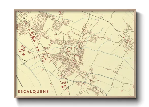 Une affiche de carte sur Escalquens