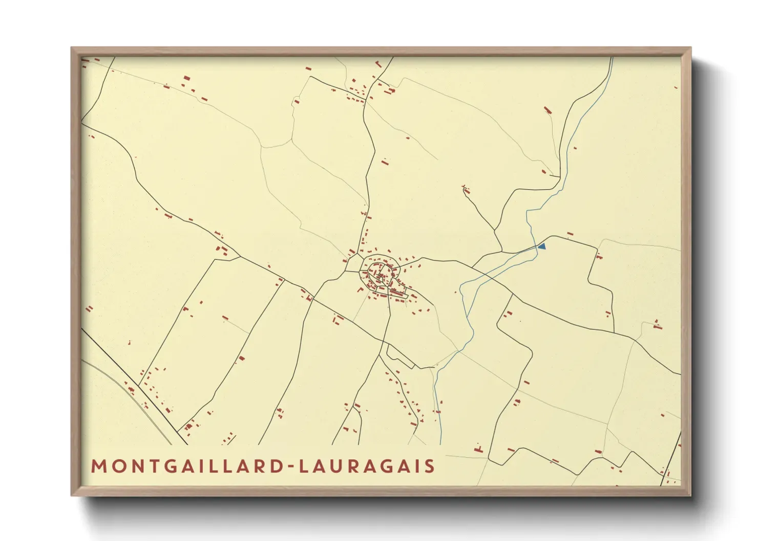 Un poster carteMontgaillard-Lauragais