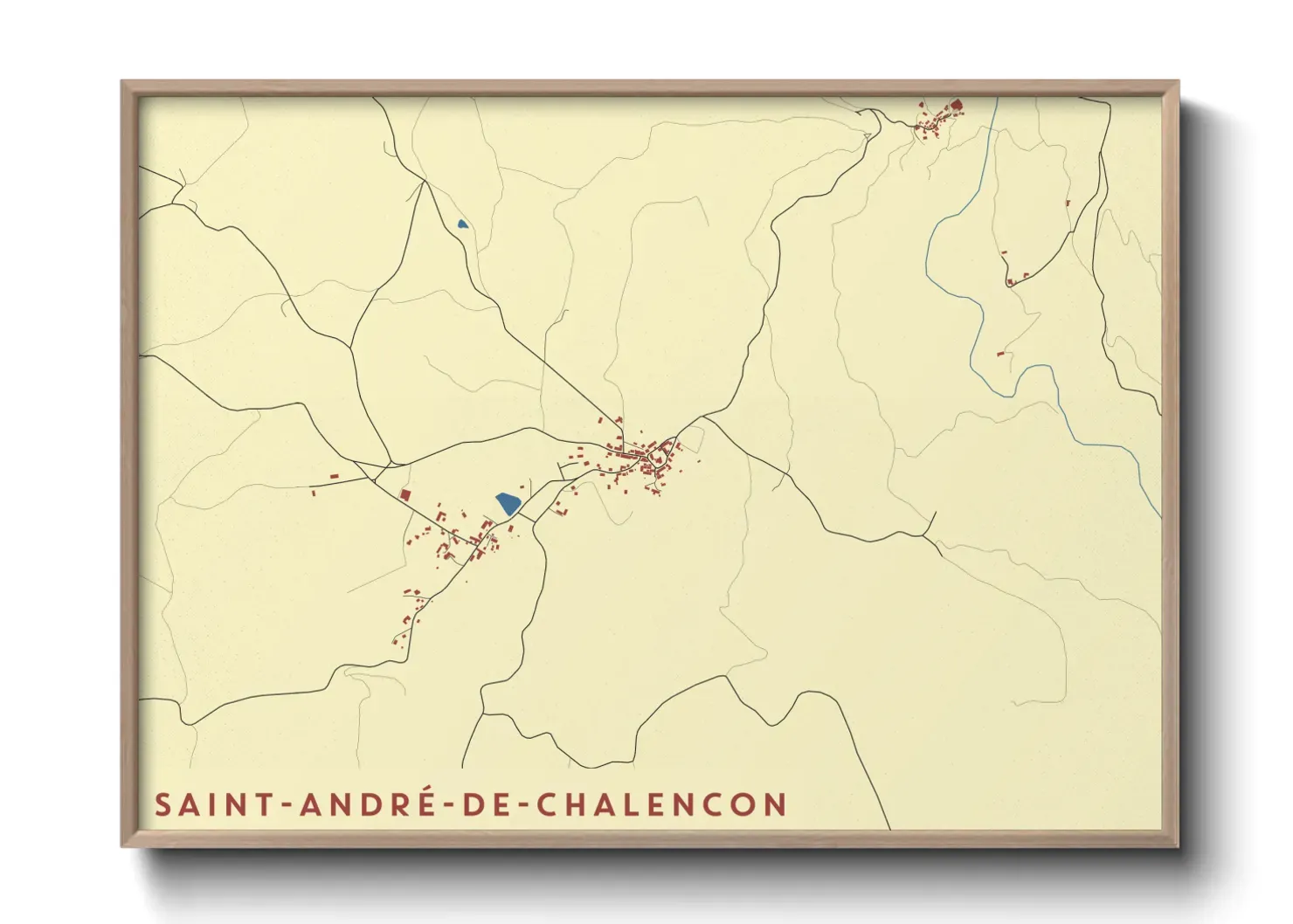 Un poster carteSaint-André-de-Chalencon