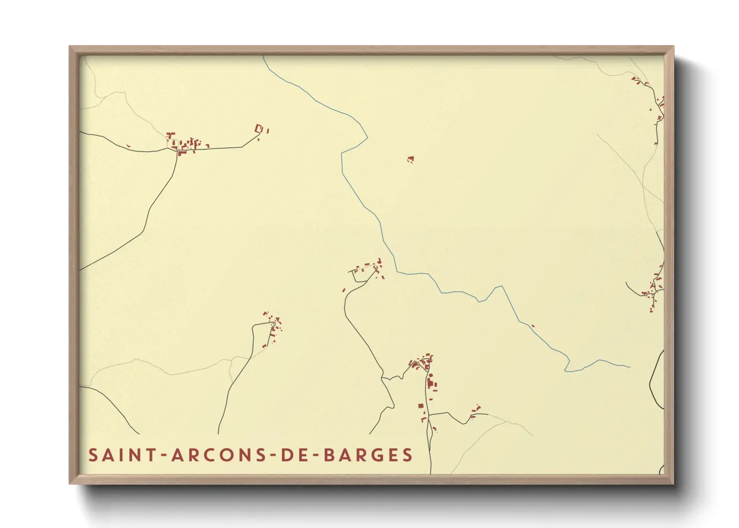 Un poster carteSaint-Arcons-de-Barges