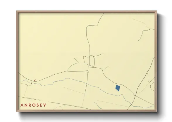 Une affiche de carte sur Anrosey