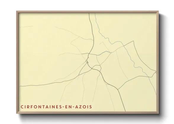 Une affiche de carte sur Cirfontaines-en-Azois