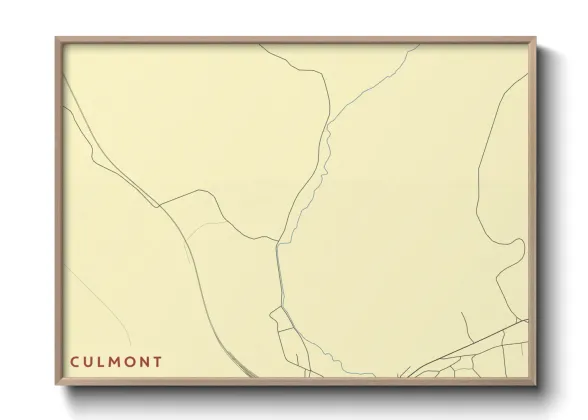 Une affiche de carte sur Culmont