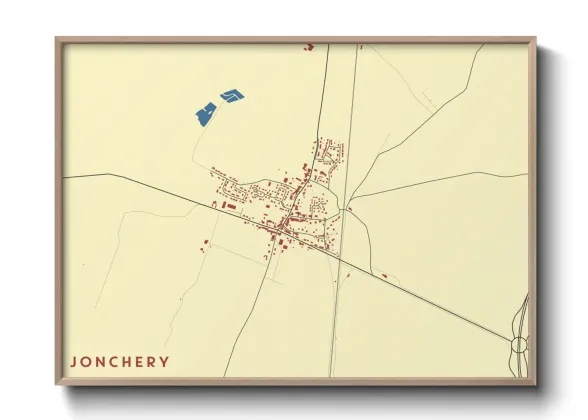 Une affiche de carte sur Jonchery