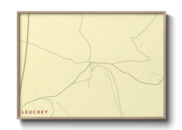 Une affiche de carte sur Leuchey