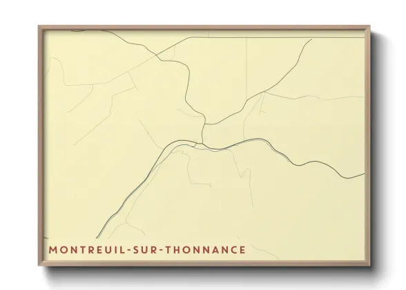 Une affiche de carte sur Montreuil-sur-Thonnance