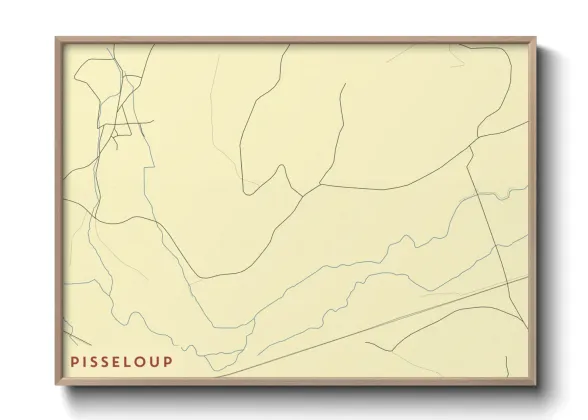 Une affiche de carte sur Pisseloup