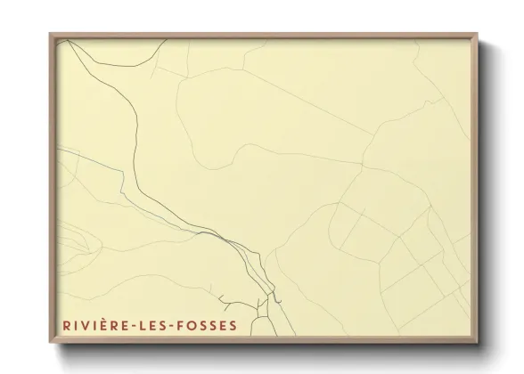 Une affiche de carte sur Rivière-les-Fosses