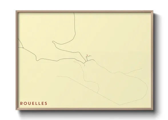 Une affiche de carte sur Rouelles