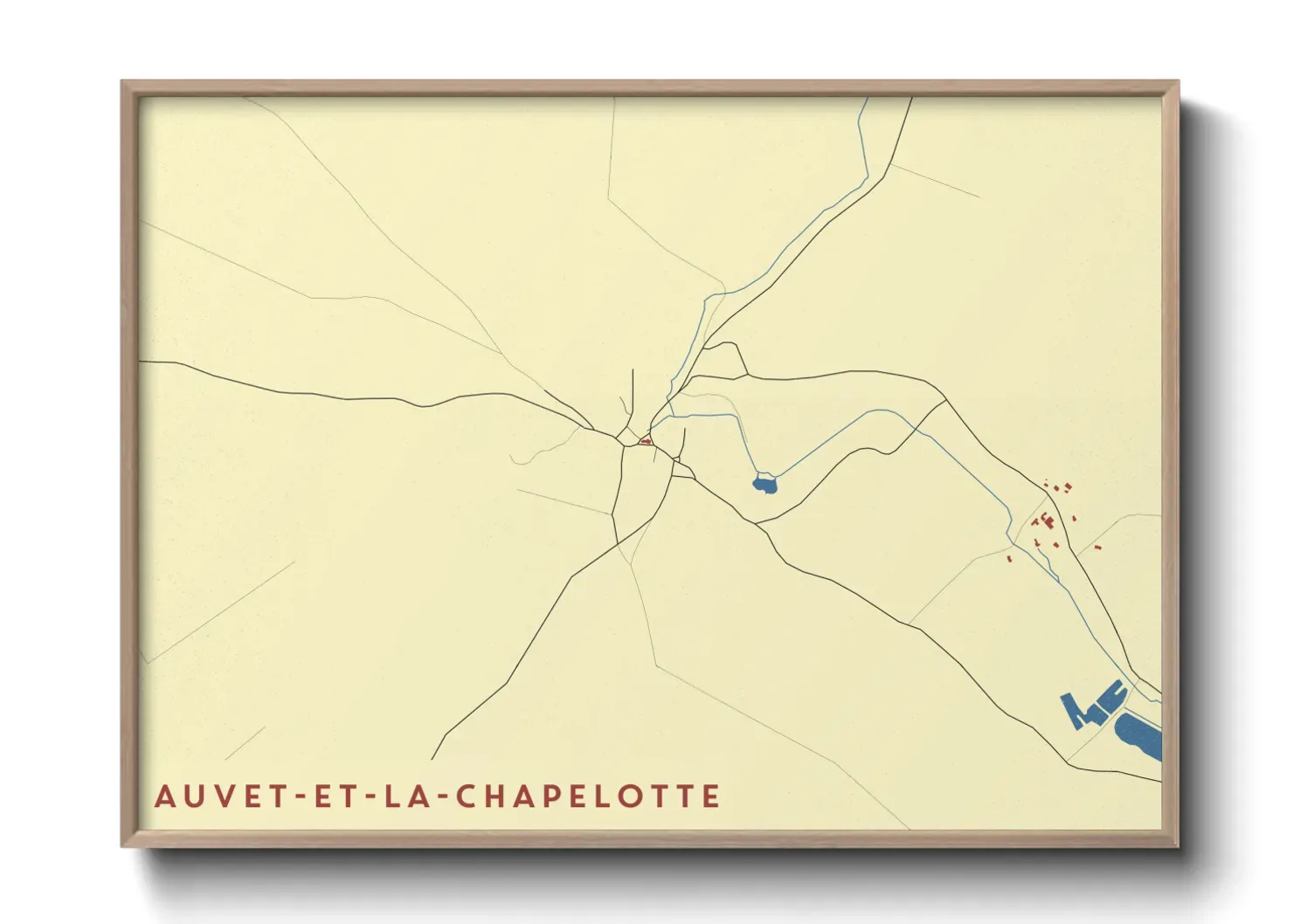 Un poster carteAuvet-et-la-Chapelotte