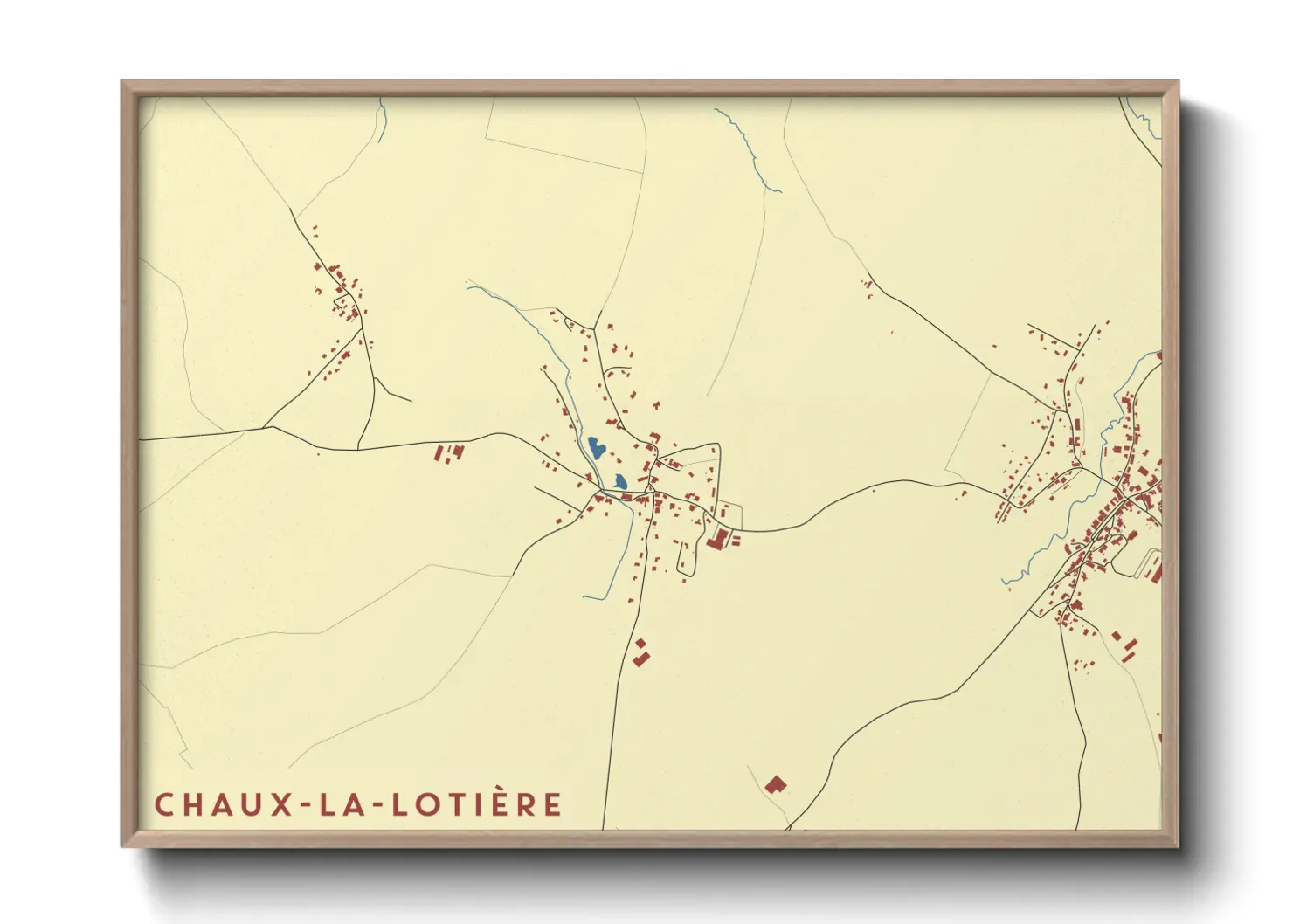 Un poster carteChaux-la-Lotière