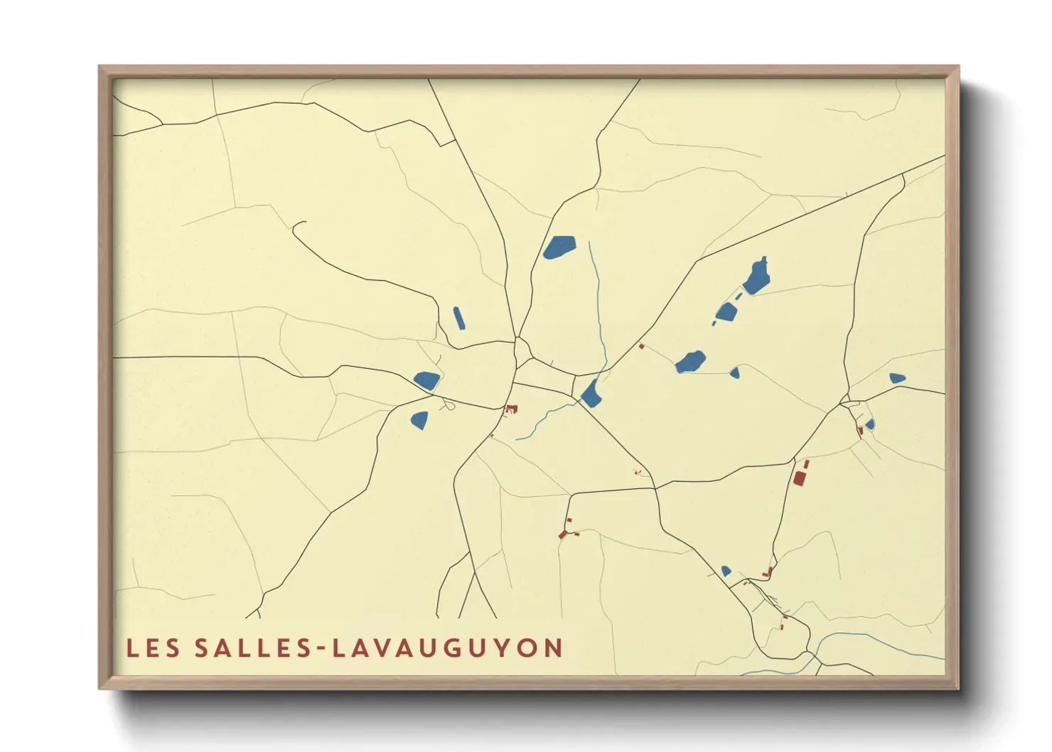 Un poster carteLes Salles-Lavauguyon