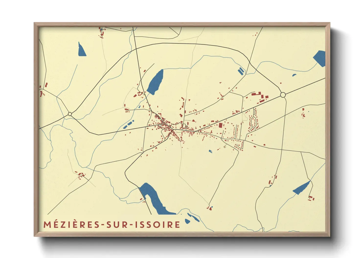 Un poster carteMézières-sur-Issoire