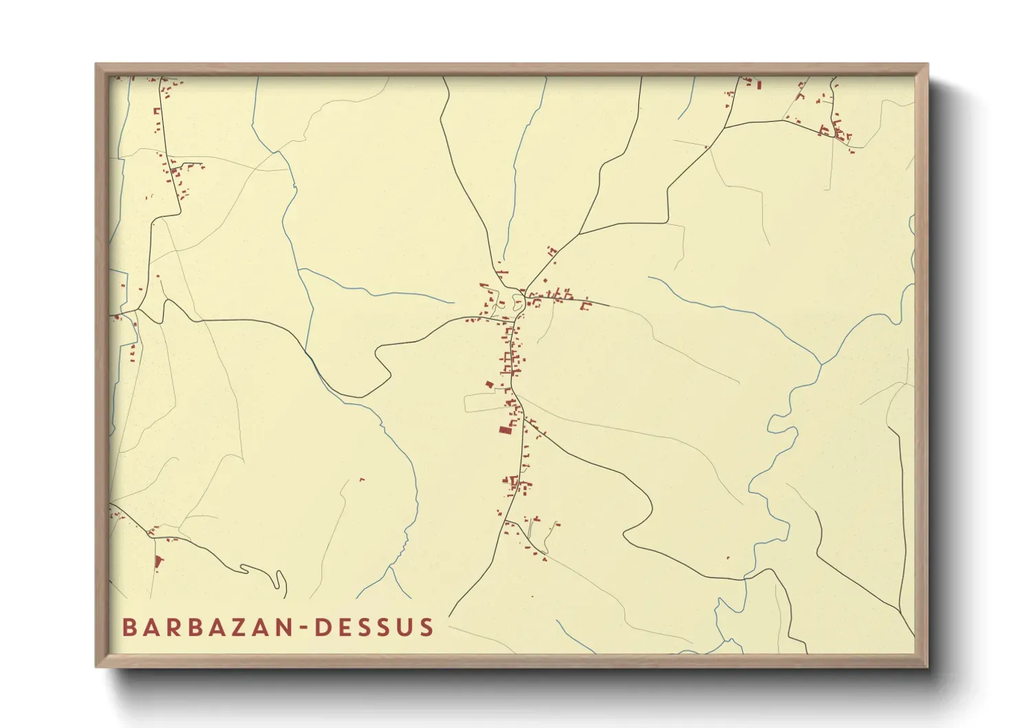Un poster carteBarbazan-Dessus