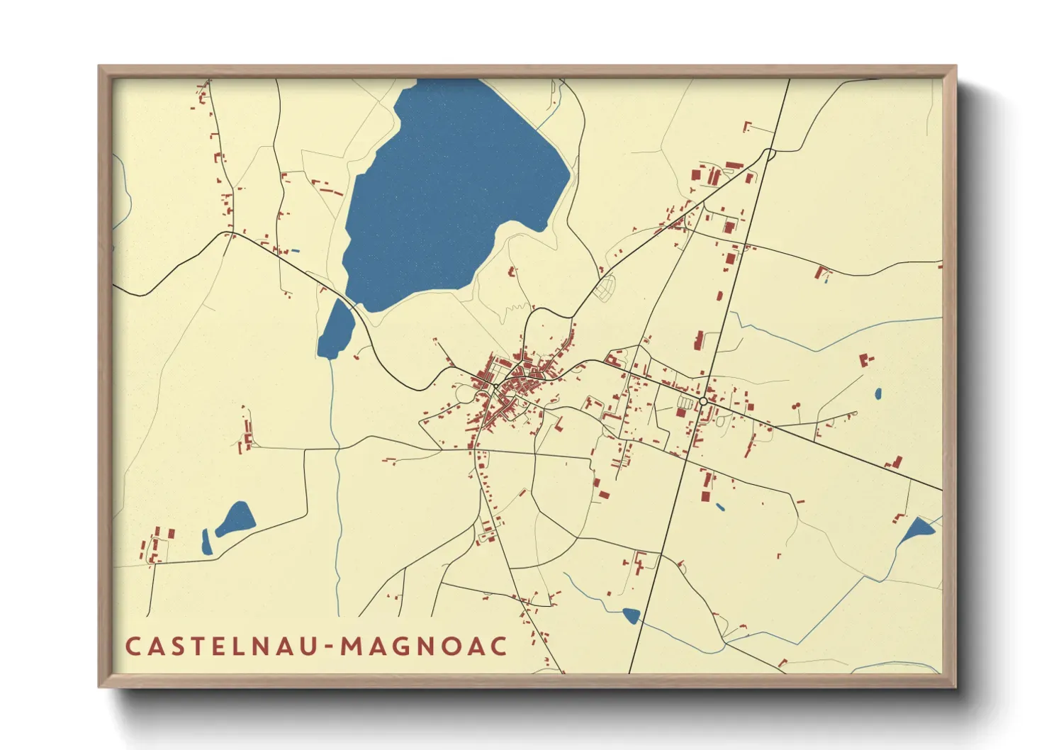 Un poster carteCastelnau-Magnoac