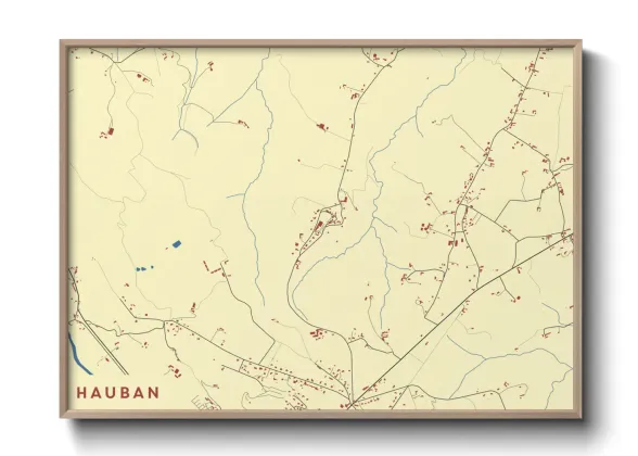 Une affiche de carte sur Hauban