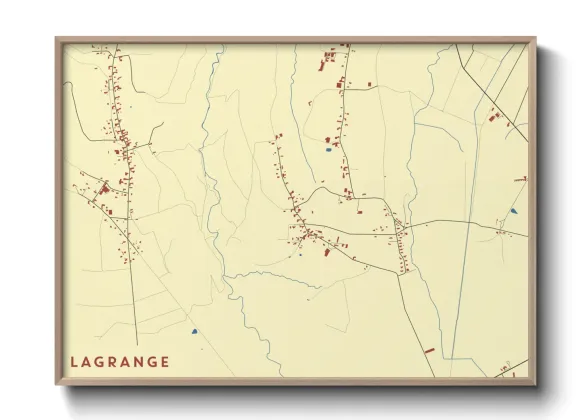 Une affiche de carte sur Lagrange