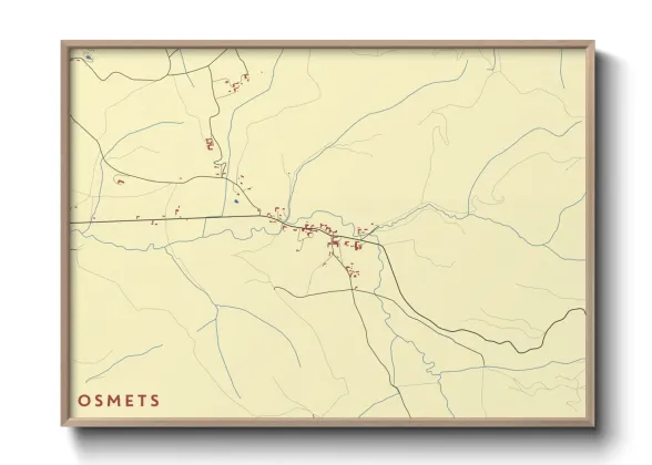 Une affiche de carte sur Osmets