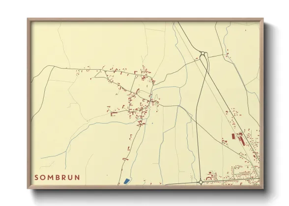 Une affiche de carte sur Sombrun