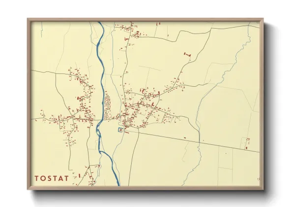 Une affiche de carte sur Tostat