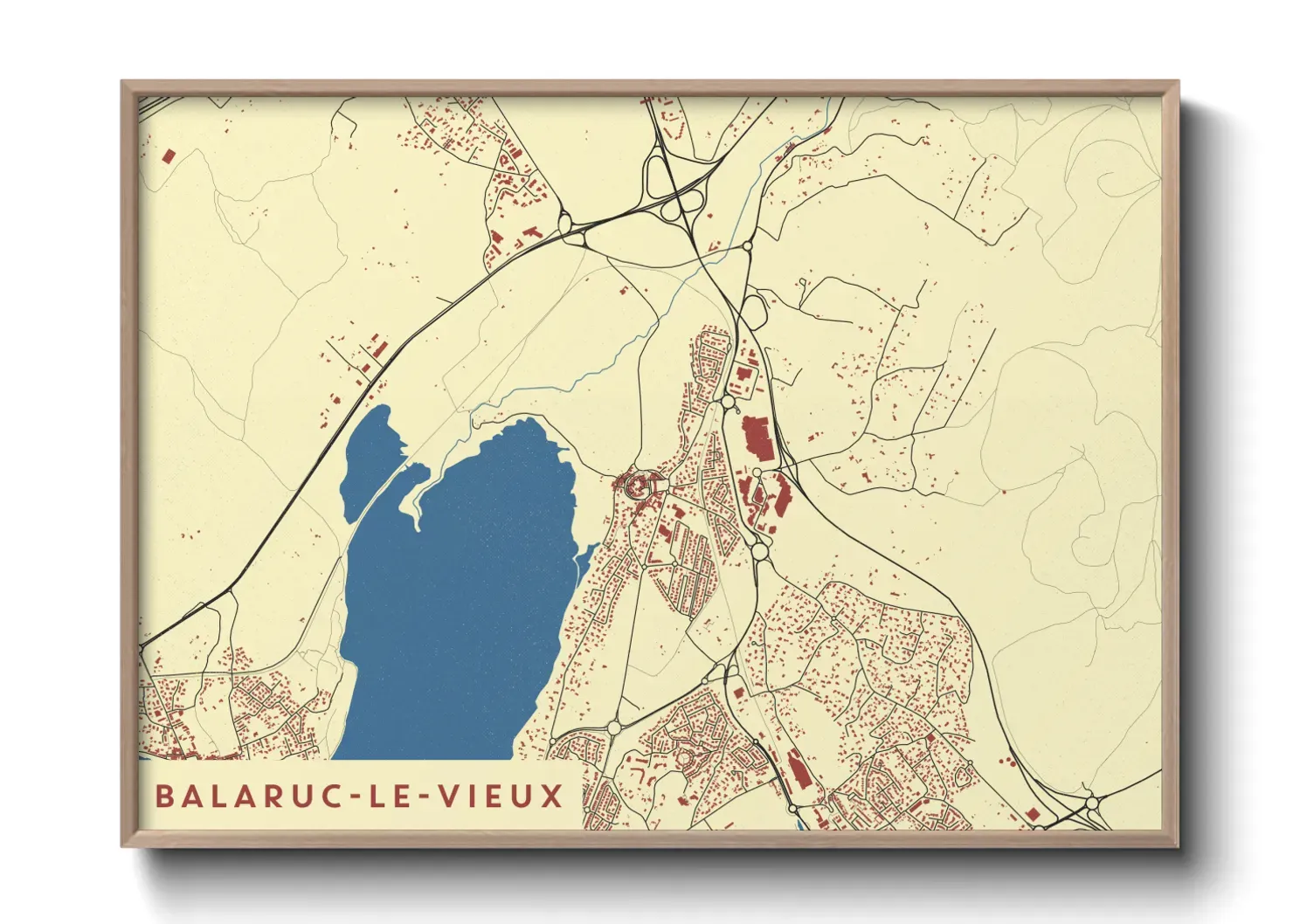 Un poster carteBalaruc-le-Vieux