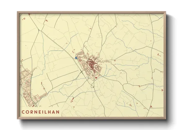 Une affiche de carte sur Corneilhan
