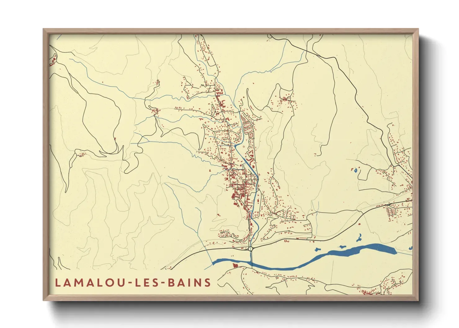 Un poster carteLamalou-les-Bains