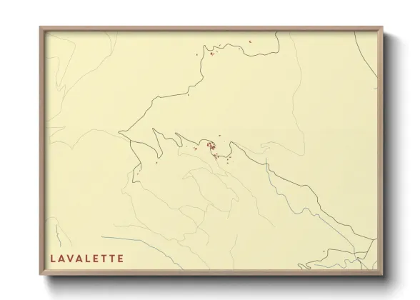 Une affiche de carte sur Lavalette