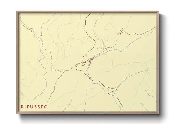 Une affiche de carte sur Rieussec